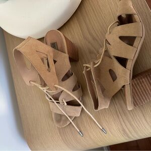 Steven madden lace up heels